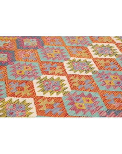 Tappeto Kilim Afghanistan marrone bianco 256x307