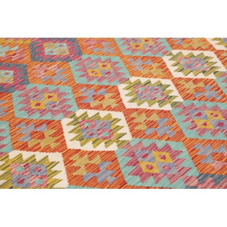 Tappeto Kilim Afghanistan marrone bianco 256x307