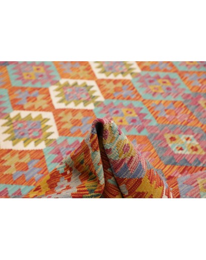 Tappeto Kilim Afghanistan marrone bianco 256x307