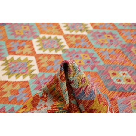 Tappeto Kilim Afghanistan marrone bianco 256x307