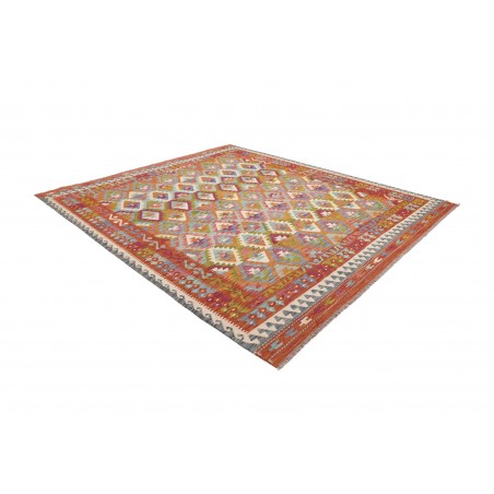 Tappeto Kilim Afghanistan bianco marrone 261x295