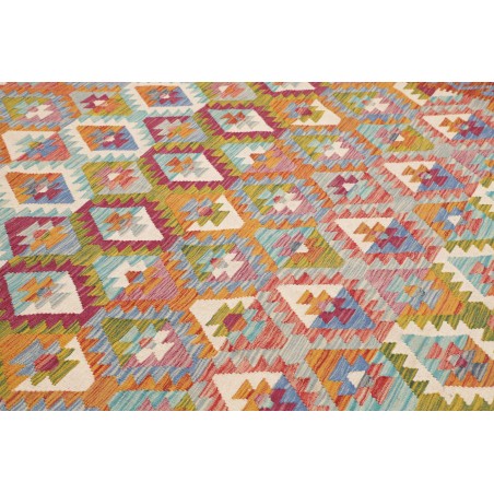 Tappeto Kilim Afghanistan bianco marrone 261x295