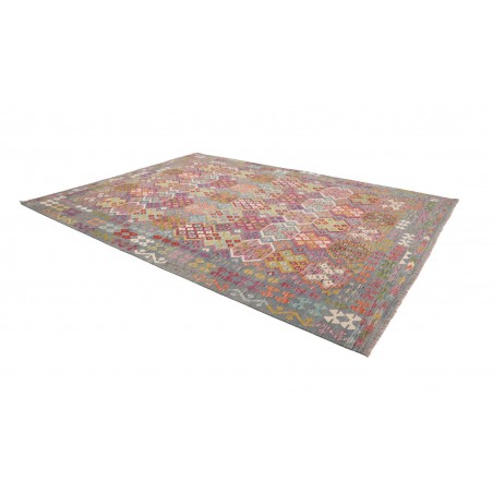 Tappeto Kilim Afghanistan marrone bianco 264x360