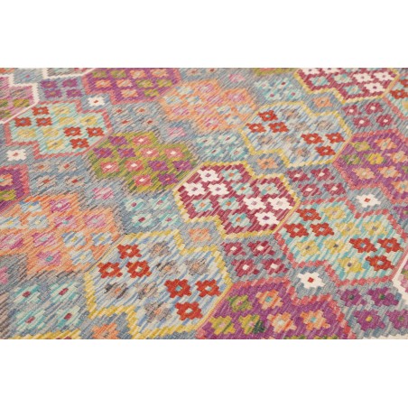 Tappeto Kilim Afghanistan marrone bianco 264x360