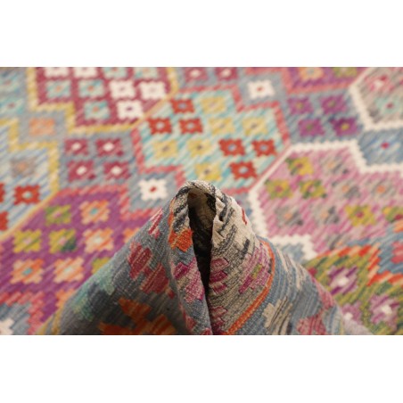 Tappeto Kilim Afghanistan marrone bianco 264x360