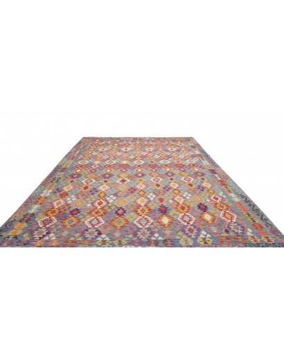 Tappeto Kilim Afghanistan marrone bianco 267x359
