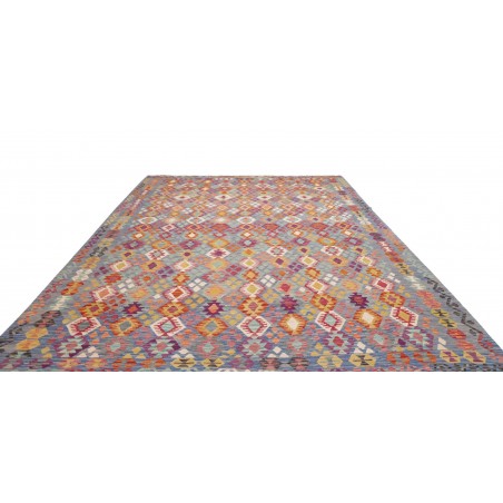 Tappeto Kilim Afghanistan marrone bianco 267x359