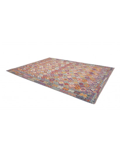 Tappeto Kilim Afghanistan marrone bianco 267x359