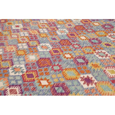 Tappeto Kilim Afghanistan marrone bianco 267x359
