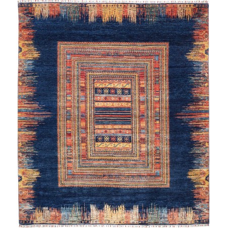 Tappeto Siva Pakistan grigio arancione 252x290