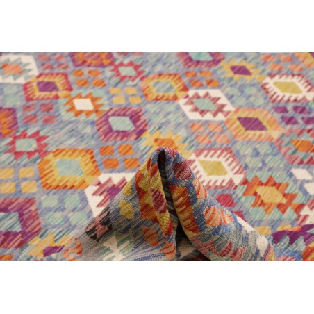 Tappeto Kilim Afghanistan marrone bianco 267x359