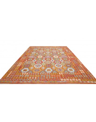 Tappeto Kilim Afghanistan arancione 276x345