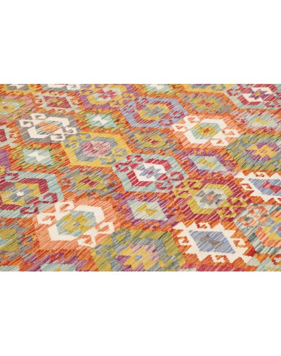 Tappeto Kilim Afghanistan arancione 276x345