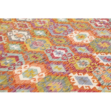 Tappeto Kilim Afghanistan arancione 276x345