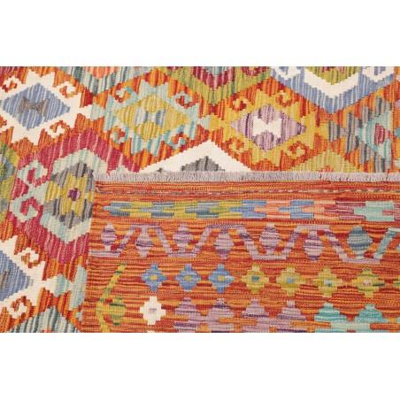 Tappeto Kilim Afghanistan arancione 276x345