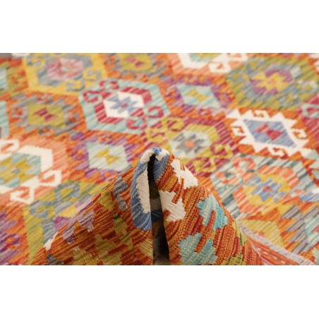 Tappeto Kilim Afghanistan arancione 276x345