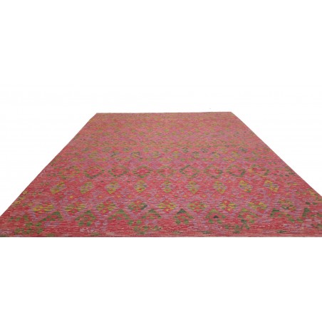 Tappeto Kilim Afghanistan rosso marrone 282x364