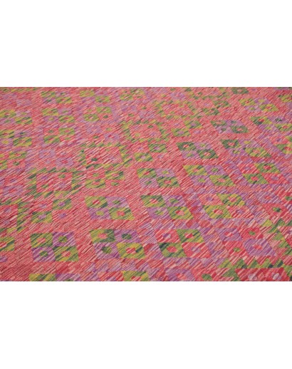 Tappeto Kilim Afghanistan rosso marrone 282x364