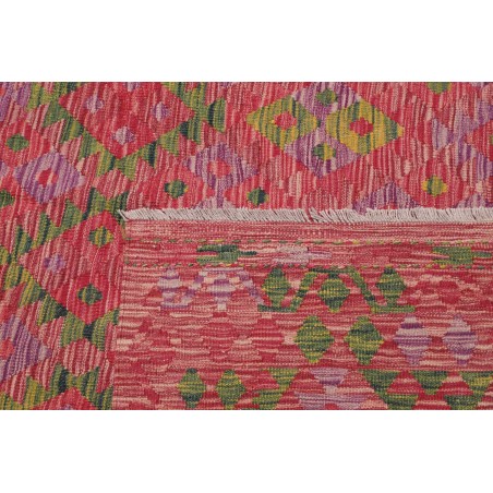 Tappeto Kilim Afghanistan rosso marrone 282x364