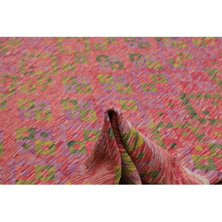 Tappeto Kilim Afghanistan rosso marrone 282x364