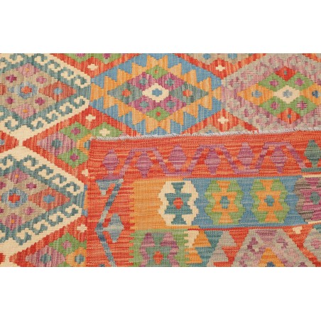 Tappeto Kilim Afghanistan marrone grigio 257x346