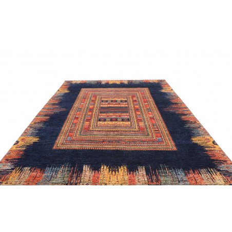 Tappeto Siva Pakistan grigio arancione 252x290