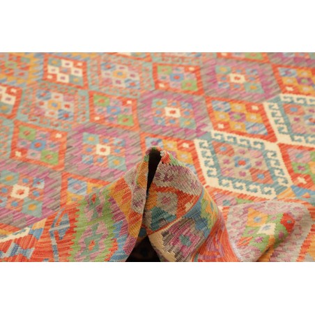 Tappeto Kilim Afghanistan marrone grigio 257x346