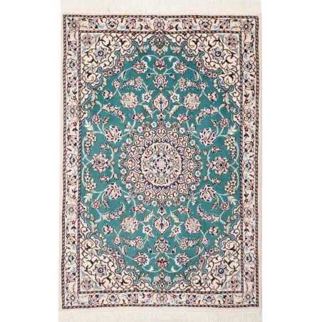 Tappeto Nain 9La Persia grigio verde 79x116