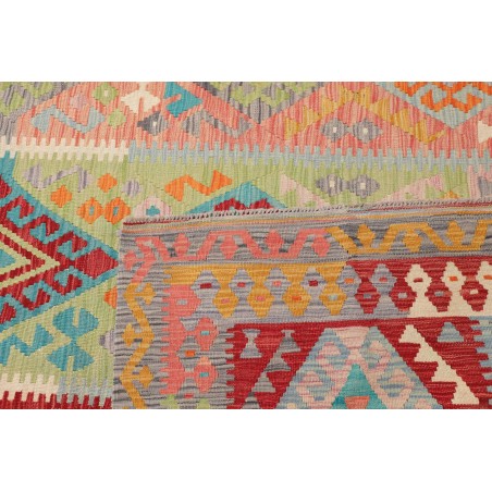 Tappeto Kilim Afghanistan marrone blu 305x400