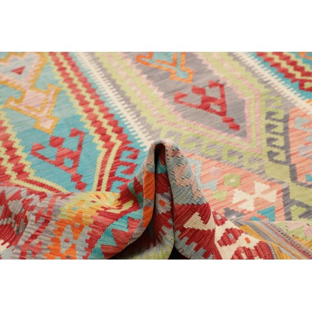 Tappeto Kilim Afghanistan marrone blu 305x400