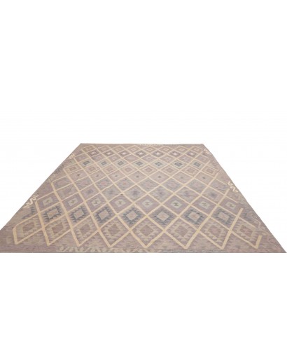 Tappeto Kilim Afghanistan azzurro beige 254x299