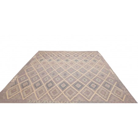 Tappeto Kilim Afghanistan azzurro beige 254x299