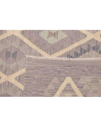 Tappeto Kilim Afghanistan azzurro beige 254x299