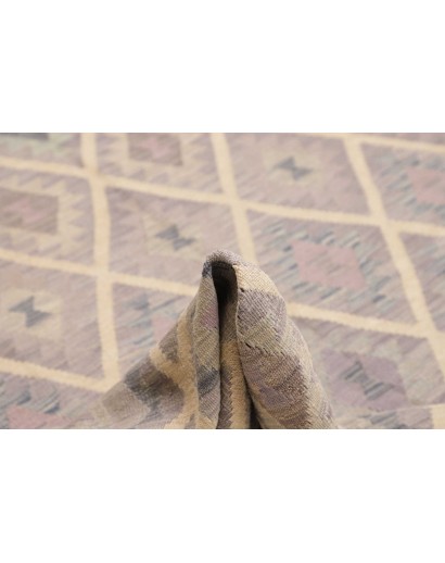 Tappeto Kilim Afghanistan azzurro beige 254x299