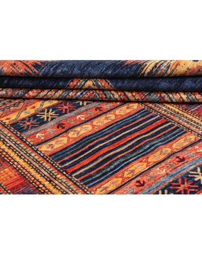 Tappeto Siva Pakistan grigio arancione 252x290