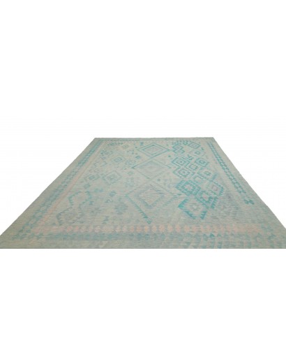Tappeto Kilim Afghanistan azzurro blu 253x337