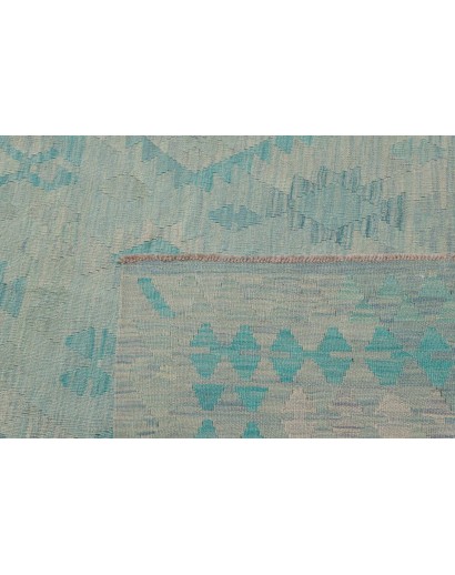 Tappeto Kilim Afghanistan azzurro blu 253x337