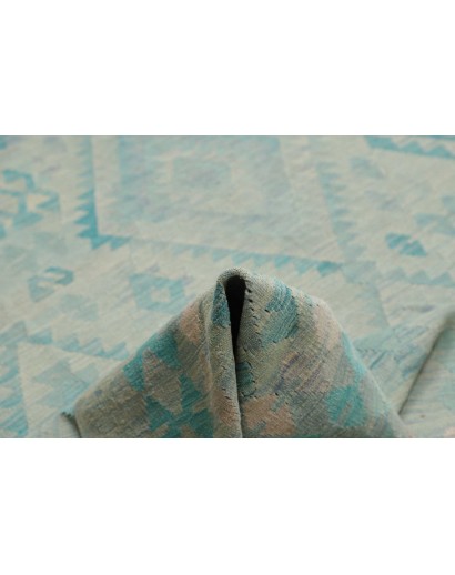 Tappeto Kilim Afghanistan azzurro blu 253x337