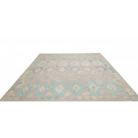 Tappeto Kilim Afghanistan azzurro 265x288