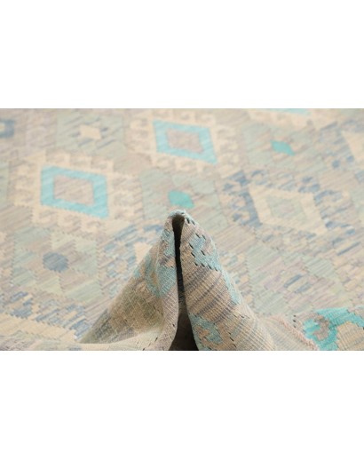 Tappeto Kilim Afghanistan azzurro 265x288