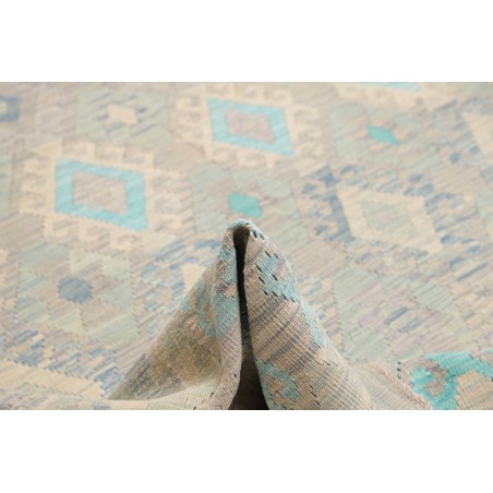 Tappeto Kilim Afghanistan azzurro 265x288