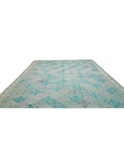 Tappeto Kilim Afghanistan beige azzurro 305x399
