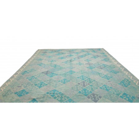 Tappeto Kilim Afghanistan beige azzurro 305x399