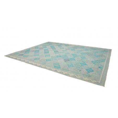 Tappeto Kilim Afghanistan beige azzurro 305x399