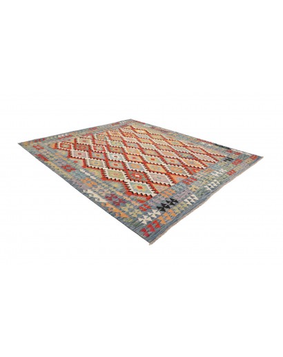 Tappeto Kilim Afghanistan marrone azzurro 250x293