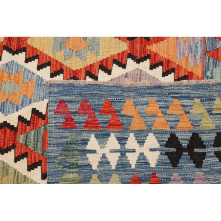 Tappeto Kilim Afghanistan marrone azzurro 250x293
