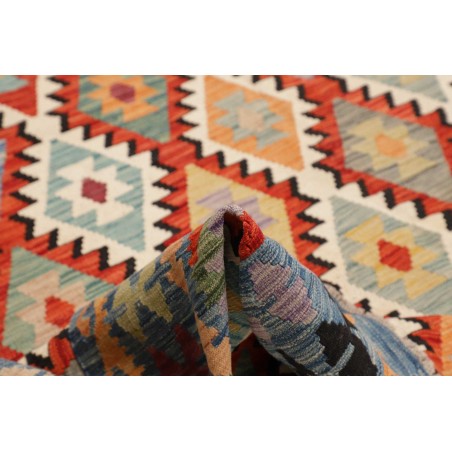 Tappeto Kilim Afghanistan marrone azzurro 250x293