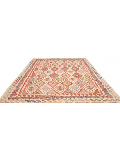 Tappeto Kilim Afghanistan marrone rosso 246x298