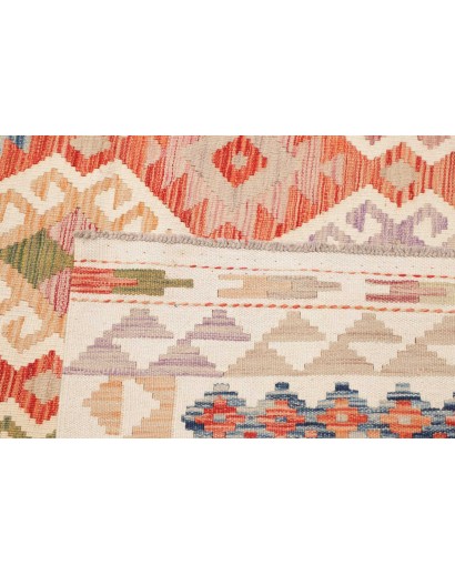 Tappeto Kilim Afghanistan marrone rosso 246x298