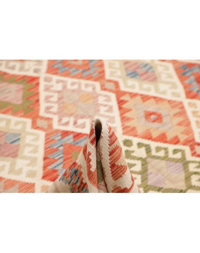 Tappeto Kilim Afghanistan marrone rosso 246x298